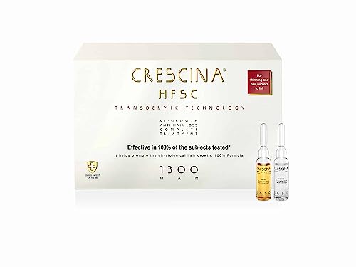 CRESCINA HFSC TRANSDERMIC technology ampoule complex for restoring hair growth and against hair loss for men, 1300, N 10+10 von CRESCINA