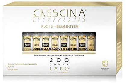 CRESCINA Plate Like PLC12 BULGE STEM Hair Regrowth 200 WOMEN 20 Vials von CRESCINA