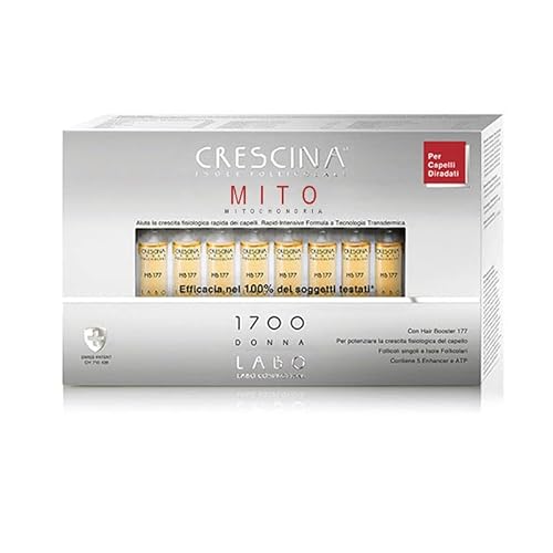 Crescina Transdermic Mythos Follikuläre Inseln Behandlung für Haarwachstum 1700 Frauen 40 Ampullen von CRESCINA