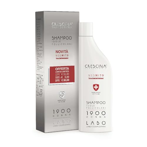 Crescina Transdermic Neo Mito Follikuläre Inseln Shampoo für Haarwuchs, 1900, für Damen, 150 ml von CRESCINA