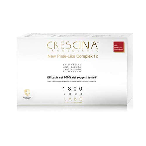 LABO CRESCINA TRANSDERMIC NEW PLATE-LIKE COMPLEX 12 Behandlung und Anti-Caduta 1300 Herren 20+20 Fiale von CRESCINA