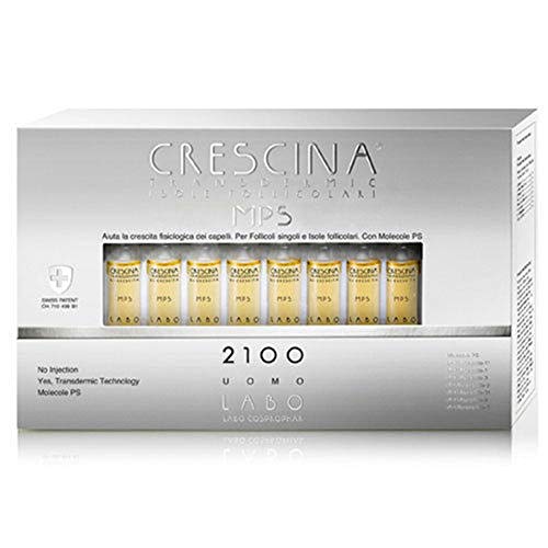 LABO CRESCINA transdermic MPS Inseln FOLLICOLARI ri-crescita 2100 Absturzsicherung Haar Herren 20 Ampullen von CRESCINA