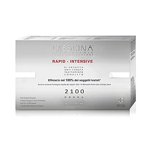 LABO Crescina Transdermic RAPID-INTENSIVE Follicolari Inseln 2100 Damen 20+20 Ampullen Behandlung gegen Haarausfall und Haarwachstum von CRESCINA