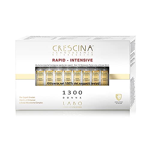 LABO Crescina Transdermic RAPID-INTENSIVE Haarwachstumsbehandlung 1300 Damen 40 Ampullen von CRESCINA