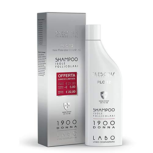 Labo CRESCINA Follikuläre Inseln PLC 12 Shampoo für Haarwuchs, 1900 für Damen, 150 ml von CRESCINA