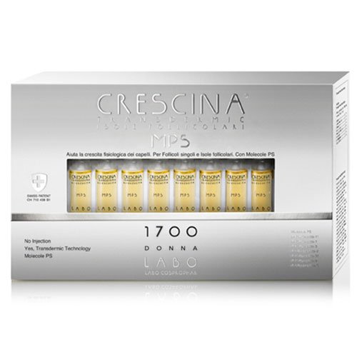 Labo Crescina, Transfermic MPS Isolale, Follicolare, RI-CRESCITA 1700, Anti-Haarausfall für Damen, 40 Ampullen von CRESCINA