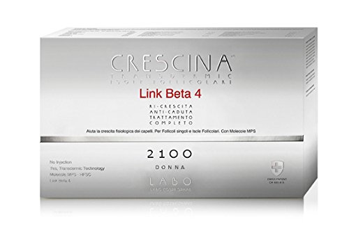 Labo Crescina Follicolare Inseln Link BETA-4 Anti-Haarausfall Komplettpflege 2100 Damen 20 + 20 Ampullen von CRESCINA