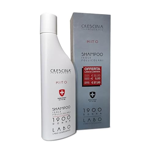 Labo Crescina Transdermic Mito, Shampoo für Haarwuchs, 1900, für Damen, 150 ml Labo Crescina Transdermic Mito, Shampoo für Haarwuchs, 1900, für Damen, 150 ml von CRESCINA