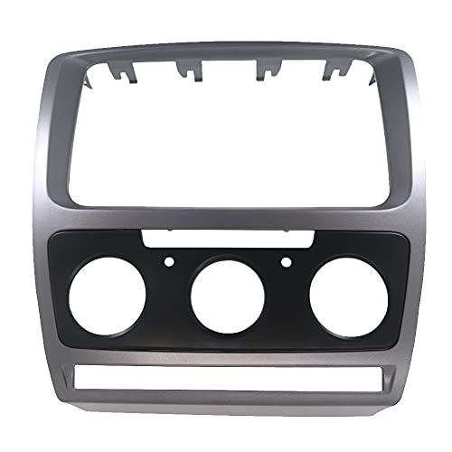 CRGANGZY 2 Din Autoradio Rahmen for Skoda Octavia Dash Kit DVD Panel Silbergrau CRGANGZY 2 Din Autoradio Rahmen for Skoda Octavia Dash Kit DVD Panel Silbergrau von CRGANGZY
