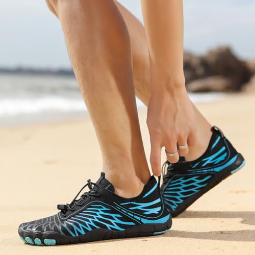 CRGANGZY Aqua-Schuhe, atmungsaktiv, Tauch-Sneaker, Outdoor-Zubehör, Watschuhe for Damen und Herren (Blau 41) von CRGANGZY
