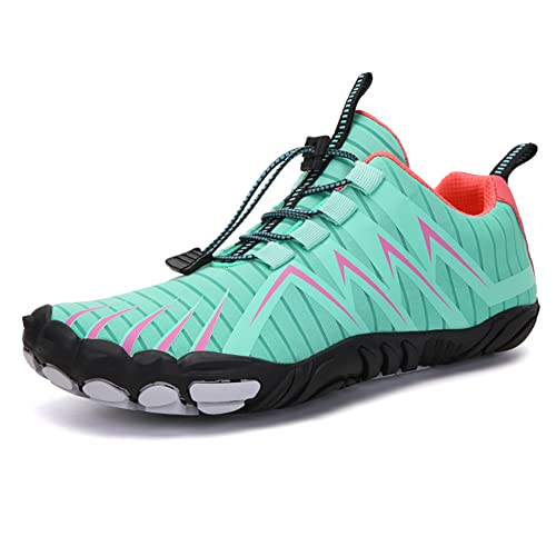 CRGANGZY Aqua-Schuhe Nicht rutschende Sneaker atmungsaktive Trekking-Watschuhe tragen resistente Outdoor-Vorräte for See Wandern (41 Grün) von CRGANGZY
