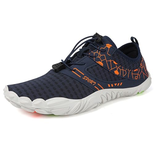 CRGANGZY Atmungsaktive Outdoor-Sportschuhe, Wasserschuhe for Männer und Frauen, schnell trocknende Barfußschuhe zum Kajakfahren, Bootfahren, Wandern, Surfen, Spazierengehen (36 Blau) von CRGANGZY