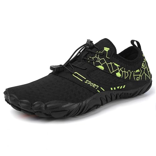 CRGANGZY Atmungsaktive Outdoor-Sportschuhe, Wasserschuhe for Männer und Frauen, schnell trocknende Barfußschuhe zum Kajakfahren, Bootfahren, Wandern, Surfen, Spazierengehen (37 grün) von CRGANGZY