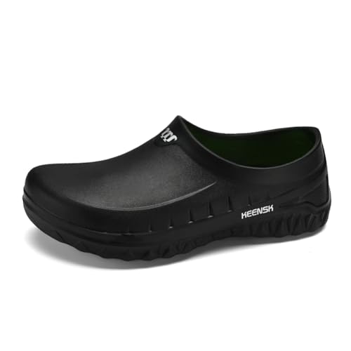 CRGANGZY Chef Schuhe Leichte Arbeitsschuhe atmungsaktive Sicherheitsschuhe im Freien Wasserdicht bequemer Wanderschuhe Öldicht for Küche (schwarz 41) von CRGANGZY