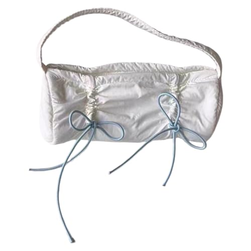 CRGANGZY Damen-Handtasche mit Wolkenkissen, niedlicher Kordelzug, Reißverschluss, modische Unterarmtasche, weibliche Outdoor-Tasche von CRGANGZY