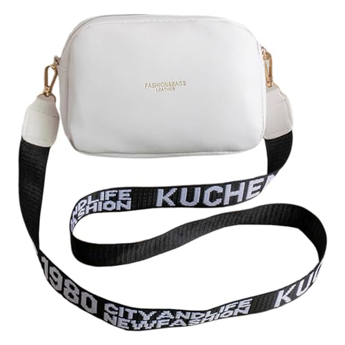 CRGANGZY Kleine quadratische Tasche PU-Leder Umhängetasche Umhängetasche Geldbörse for Damen (Schwarz B) von CRGANGZY