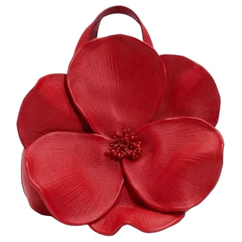 CRGANGZY Mini-Blumen-Clutch-Geldbörse, PU-Leder, Blumen-Abendhandtasche for Damen (Silber) von CRGANGZY