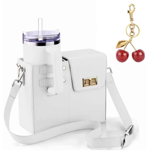 CRGANGZY Outdoor Water Cup Aufbewahrungsbeutel Crossbody Bag Water Flaschenbag for Frauen (weiß) von CRGANGZY