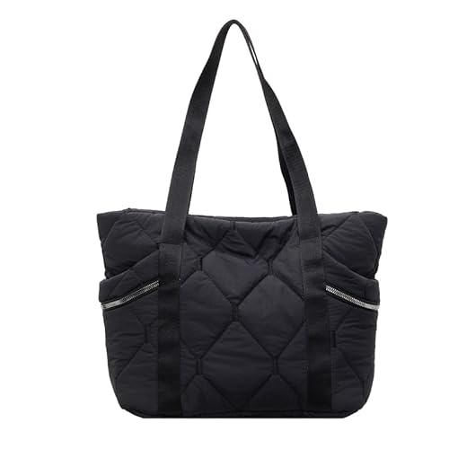CRGANGZY Steppte Damen-Shopper - Große, leichte Puffer-Handtasche for Arbeit, Reise, Sport und Schule von CRGANGZY