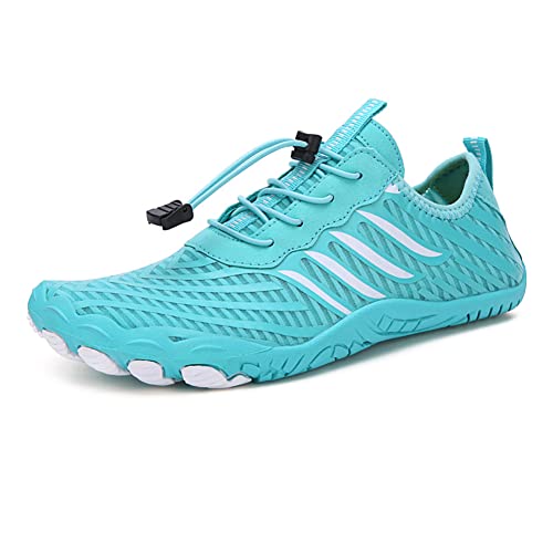 CRGANGZY Summer Water Barfußschuhe Frauen Männer Klettern wandern stromaufwärts Strand -Sneaker (43 Himmelblau) von CRGANGZY