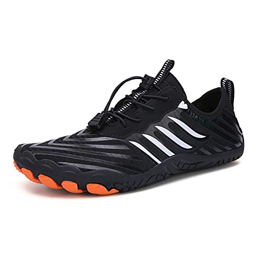 CRGANGZY Summer Water Barfußschuhe Frauen Männer Klettern wandern stromaufwärts Strand -Sneaker (schwarz 43) von CRGANGZY