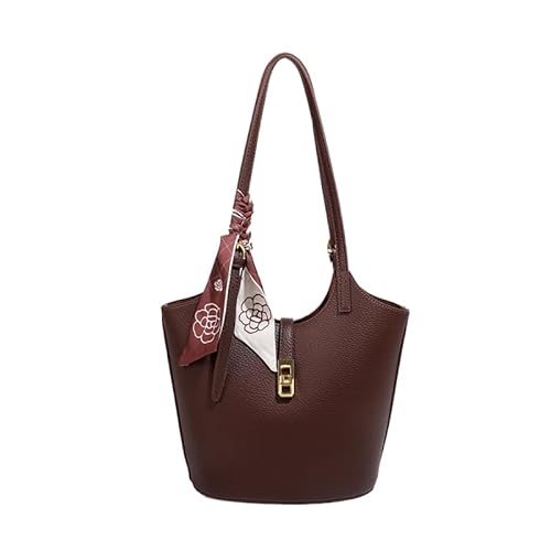 CRGANGZY -Umhängetasche PU Leder -Tasche Handtasche Casual Hobo -Tasche for Frauen (Kaffee) (Kaffee) von CRGANGZY
