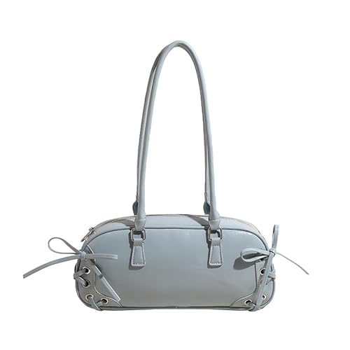 CRGANGZY Women Casual Tote Handtasche PU Leder Girls Outdoor tägliche Umhängetasche (blau) von CRGANGZY