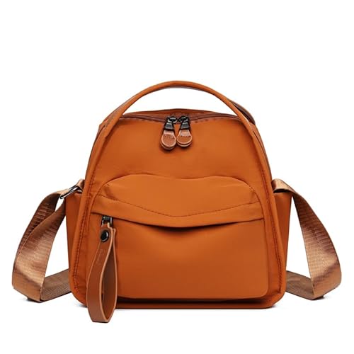 Crossbody -Tasche for Frauen Reißverschluss Schulter Handtasche Hobo -Tasche (Orange) von CRGANGZY