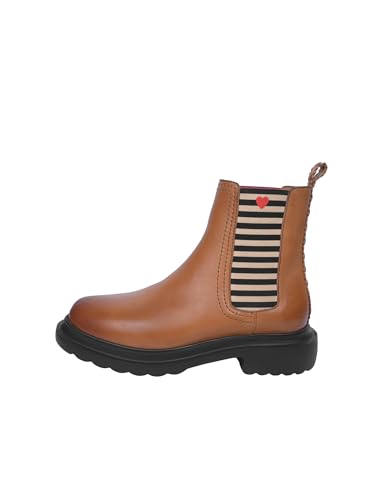 CRICKIT® Chelsea Boot Damen PANDORRA | Chelsea Boot Stiefelette für Damen aus 100% Leder | Herz mit Streifen von CRICK IT
