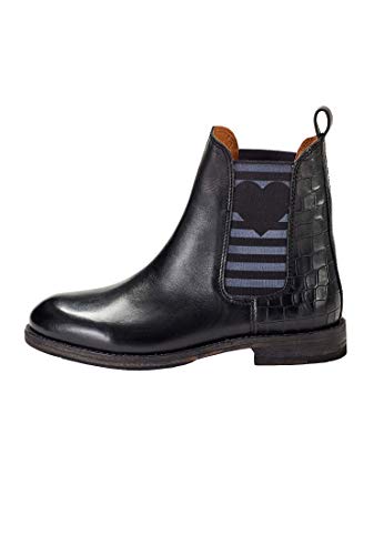 CRICKIT® Chelsea Boot Damen AMY | Klassischer Chelsea Boot mit Streifen und Herz für Damen aus 100% Leder | Herz mit Streifen von CRICKIT