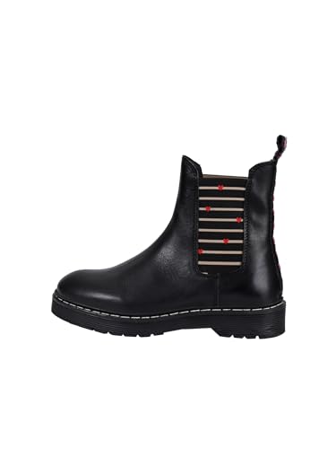 CRICKIT® Chelsea Boot Damen LENJA | Chelsea Boot Stiefelette aus Leder für Damen aus 100% Leder | Herz mit Streifen von CRICKIT