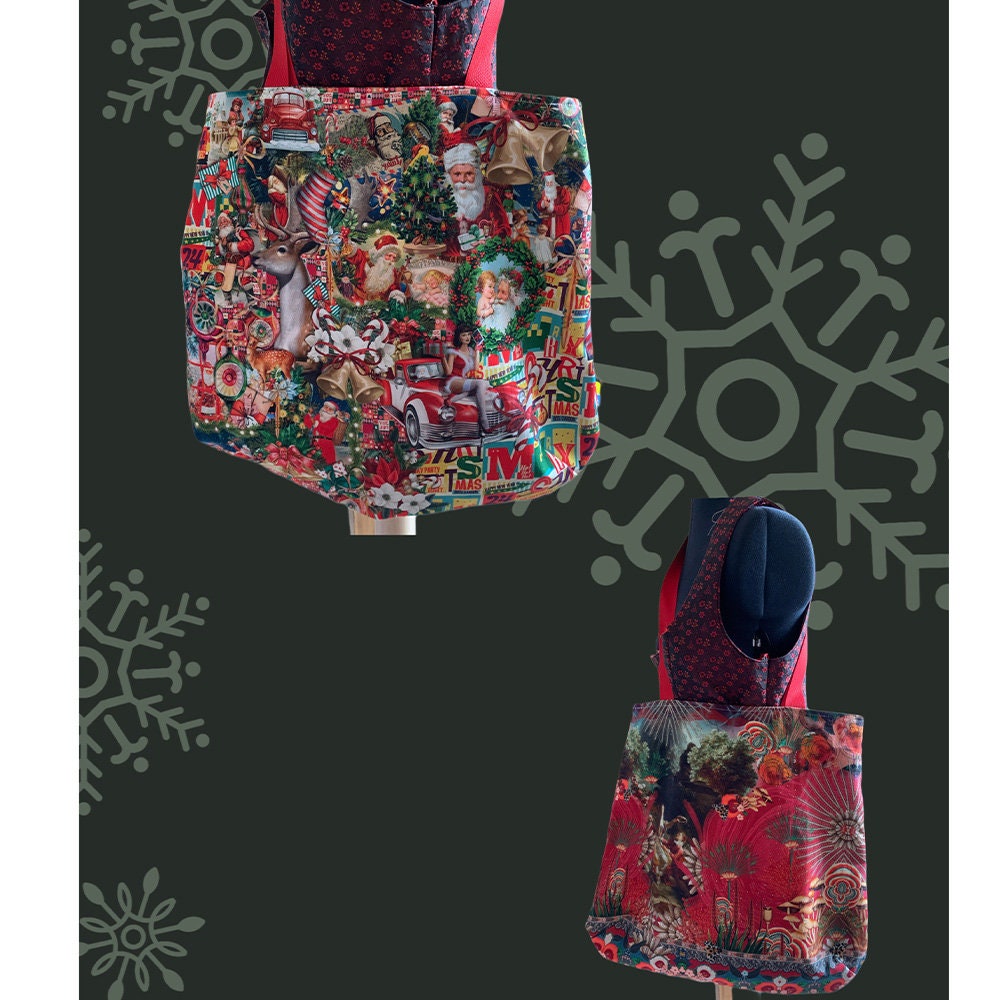 Tasche/Wendetasche Einkaufstasche Weihnachtsmotiv Handgefertigt Tasche/Wendetasche Einkaufstasche Weihnachtsmotiv Handgefertigt von CRILONA