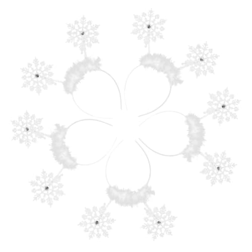 CRILSTYLEO Schneeflocken-stirnbänder Weißes Schnee-stirnband Partykostüm Weihnachts-kopfbedeckung Schneeflockenkrone Weihnachts-schneeflockenkostüm Für Kinder CRILSTYLEO Schneeflocken-stirnbänder Weißes Schnee-stirnband Partykostüm Weihnachts-kopfbedeckung Schneeflockenkrone Weihnachts-schneeflockenkostüm Für Kinder von CRILSTYLEO
