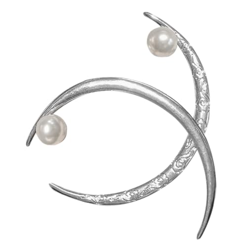 CRILSTYLEO Elegante Haarnadeln Für Frauen Und Mädchen Haar-accessoires Aus Metall Vintage-haarnadeln Mond-haarstäbe Haarnadel Halbmond-ornamente Haarspangen von CRILSTYLEO