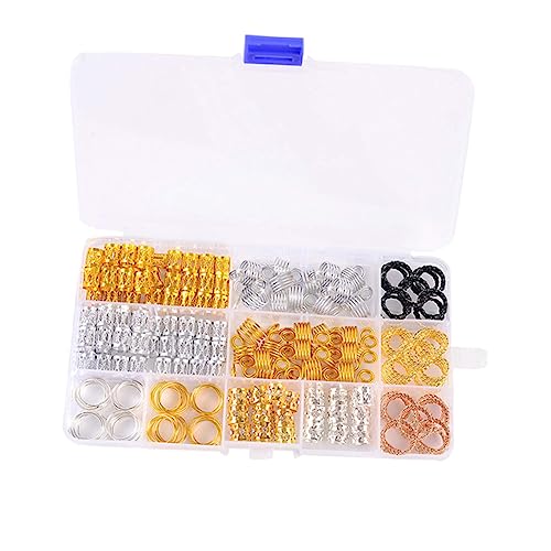 CRILSTYLEO Haarschmuck-set Mit 200 Stück Haarschnallen Flechtringe Für Dreadlocks Und Zöpfe Langlebig Und Einfach Zu Bedienen von CRILSTYLEO