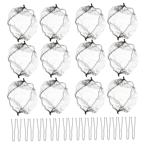 CRILSTYLEO Haarnetztasche Satz Mit U-förmigen Clips Elastische Netzhauben Für Dutts Haaraccessoires Für Frauen Geeignet Für Gastronomie Und Partys von CRILSTYLEO