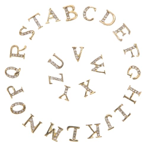 CRILSTYLEO 1 Satz Nagelabziehbilder Aus Legierung Alphabet-nagelaufkleber 3d-nailart-sticker Buchstaben-nagelaufkleber CRILSTYLEO 1 Satz Nagelabziehbilder Aus Legierung Alphabet-nagelaufkleber 3d-nailart-sticker Buchstaben-nagelaufkleber von CRILSTYLEO