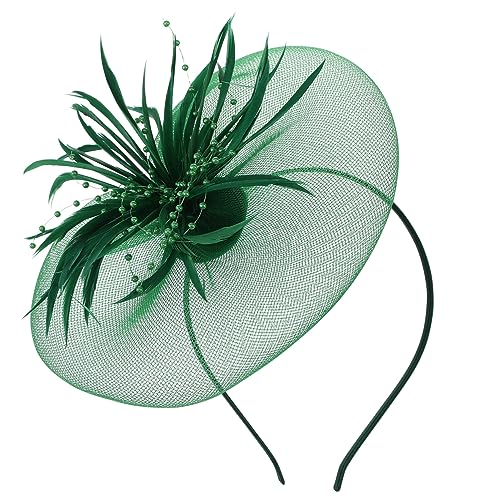 CRILSTYLEO Eleganter Kopfschmuck Haarnadel Stirnband Leichte Haarspange Mit Schleife Dunkelgrün Für Partys Und Veranstaltungen CRILSTYLEO Eleganter Kopfschmuck Haarnadel Stirnband Leichte Haarspange Mit Schleife Dunkelgrün Für Partys Und Veranstaltungen von CRILSTYLEO