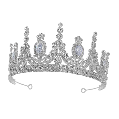 CRILSTYLEO 1 Stück Kristall-brautkrone Haarschmuck Für Hochzeit Leicht Und Langlebig CRILSTYLEO 1 Stück Kristall-brautkrone Haarschmuck Für Hochzeit Leicht Und Langlebig von CRILSTYLEO