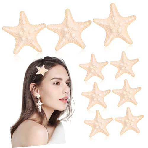 CRILSTYLEO Seestern-haarnadeln Aus Leichtem Harz Meerjungfrauen-haarspangen Für Frauen Stern-haarnadeln Für Party Und Alltag Haarspangen Mit Realistischem Design von CRILSTYLEO