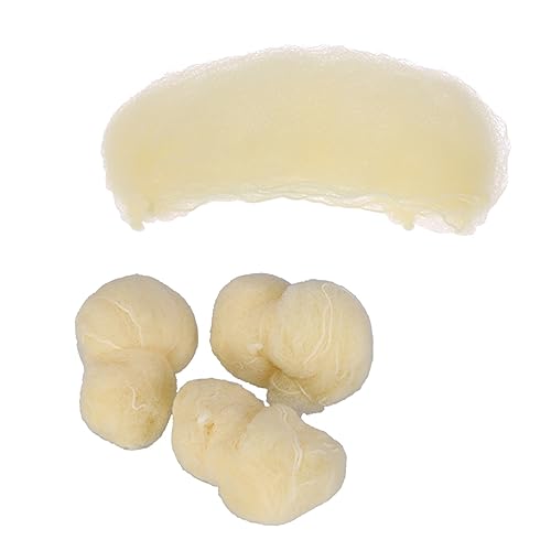 CRILSTYLEO 100st Haarnetz Mesh Haarnetze Für Frauen Kleines Netz Menschlich Goo Service Haarband Gummibänder Frachtnetz Haarverlängerung Echthaar Glatt Brötchen Gewicht Männer Golden von CRILSTYLEO