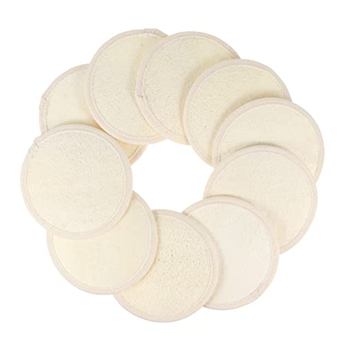 CRILSTYLEO Peeling-körperpeeling-peelingtücher 10 Stück Natürliche Luffa-badetuch-pads Für Glatte Haut von CRILSTYLEO
