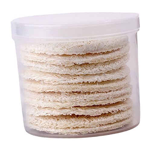 CRILSTYLEO 10 Stück Luffa Make-up Entferner Quasten Gesichtsreinigungstücher Und Sanft von CRILSTYLEO