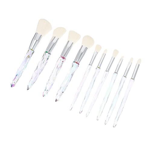CRILSTYLEO 10stücke Teiliges Professionelles Make-up-pinselset Mit -diamantgriffen Set Für Foundation Bronzer Lidschatten Und Konturierung Perfektes Accessoire Für Make-up-künstler Und von CRILSTYLEO