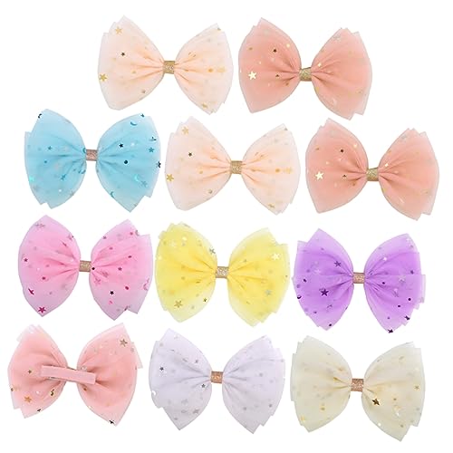 CRILSTYLEO 12 Stück Haarschleifen-clips Für Mädchen Kleinkinder Mädchen Haar-accessoires Schleifen Für Jungen von CRILSTYLEO