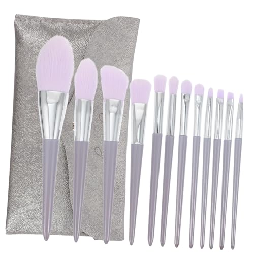 CRILSTYLEO 12stücke Teiliges -make-up-pinselset Mit Holzgriffen Und Kosmetiktasche Für Foundation Blush Und Lidschatten Für Und Mädchen von CRILSTYLEO