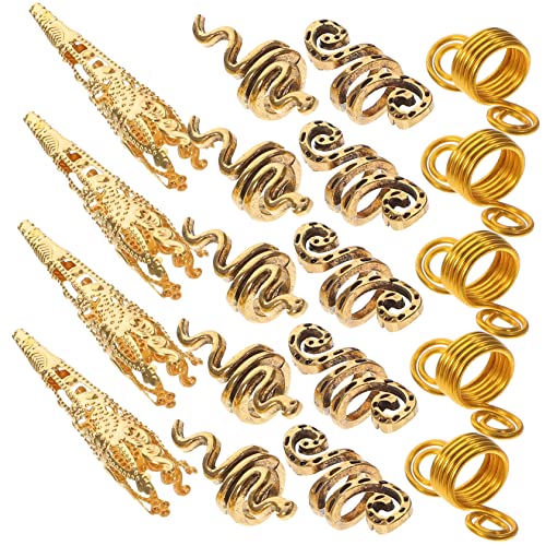 CRILSTYLEO Modische 130 Stück Damen-haarschmuck Zum Flechten Dreadlock-manschetten Haarschmuck Charms Einfache Anwendung von CRILSTYLEO