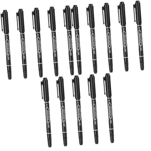 CRILSTYLEO 15 Stk Augenbrauenstift brow tool permanentmarker Schönheits-Markierungsstift Augenbrauen-Permanent-Marker brow pen Multifunktionaler Tattoo-Stift kosmetischer Liner Plastik Black von CRILSTYLEO