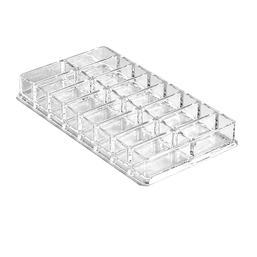 CRILSTYLEO 16 Compacts Lippenstift Display Rack Acryl Make-up Storage Box Organizer Platzsparend von CRILSTYLEO