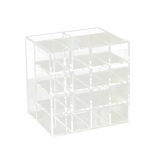 CRILSTYLEO 1stück Transparent Lippenstift Mit Mehreren Schichten Kosmetik Aufbewahrungsbox Für Make-up Pinsel Und Lippenstifte Platzsparender Organizer Für Schminktische Und Schreibtische von CRILSTYLEO